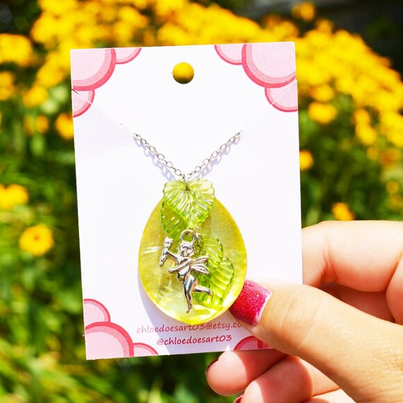Forest Fairy Handmade Necklace - Picture 1 of 7